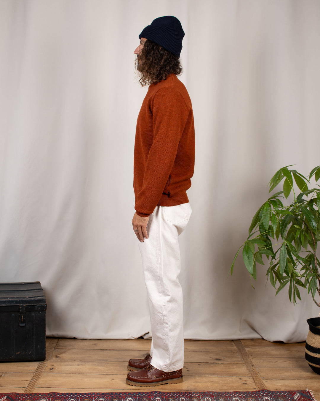 Pull Youri Col Rond Orange