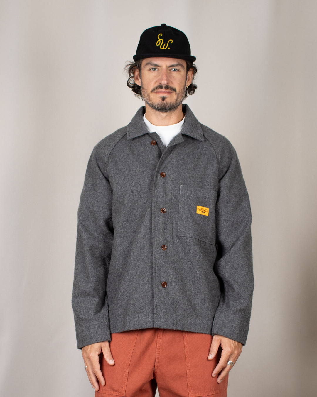 Flannel FOH Overshirt Charcoal