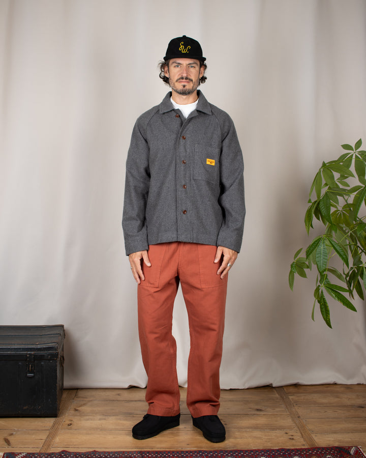 Flannel FOH Overshirt Charcoal