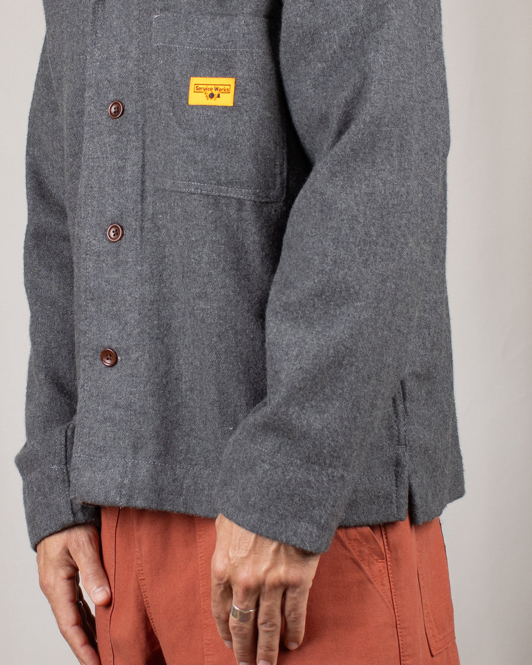 Flannel FOH Overshirt Charcoal