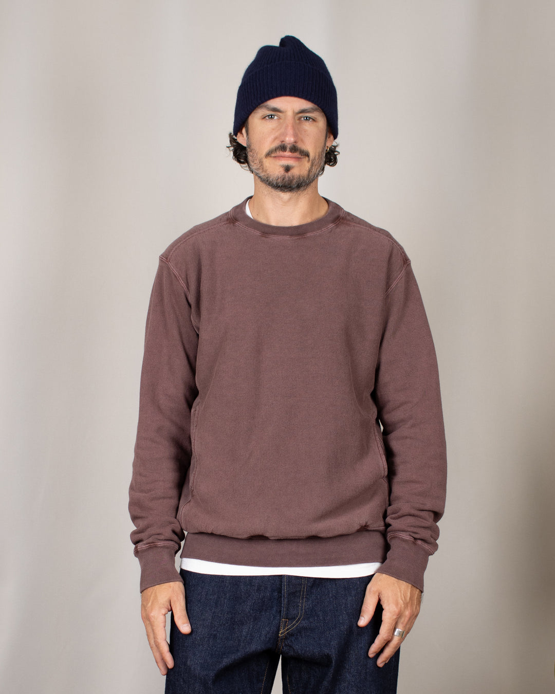 Heavy Crew Sweat P-Bordeaux