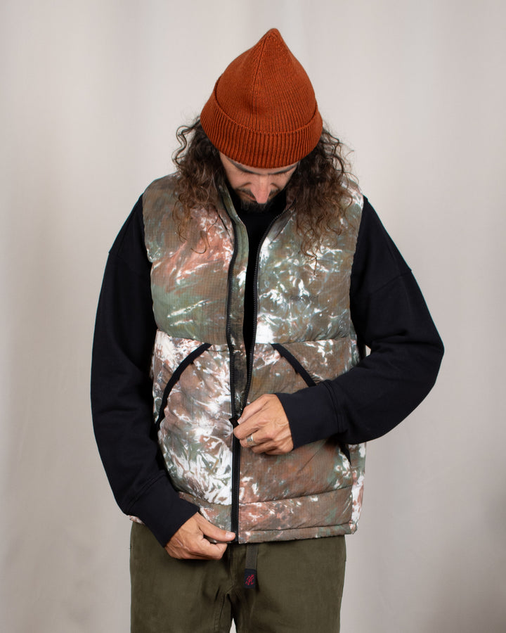Down Puffer Vest Tie Dye