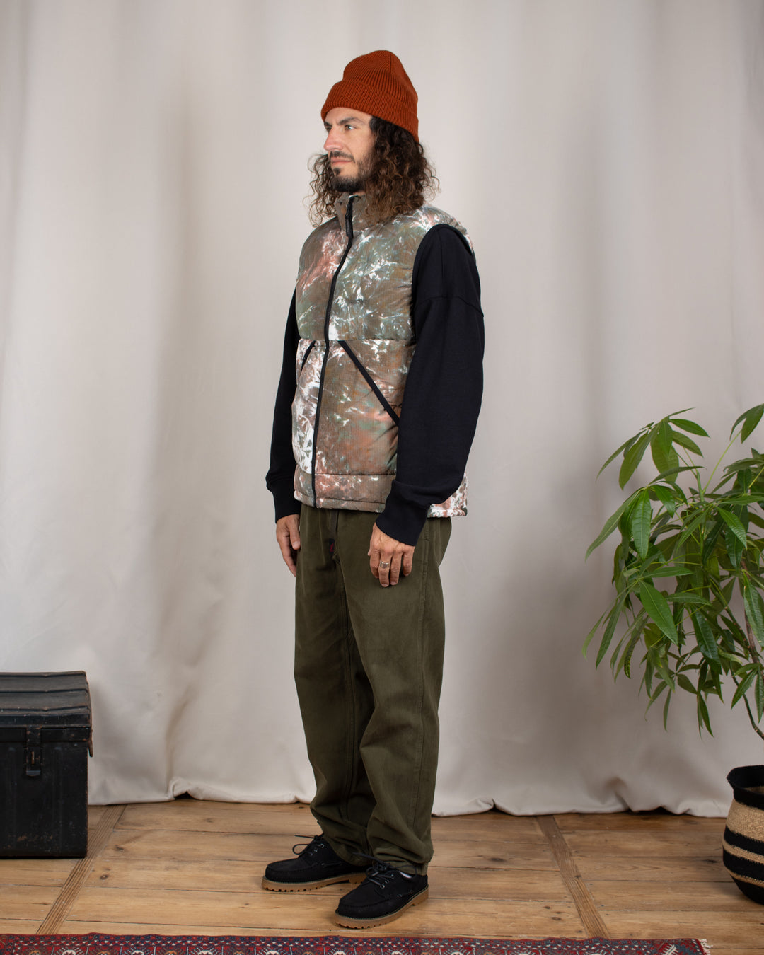 Down Puffer Vest Tie Dye
