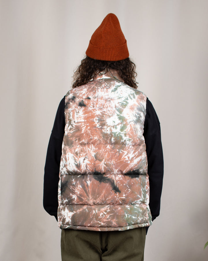 Down Puffer Vest Tie Dye