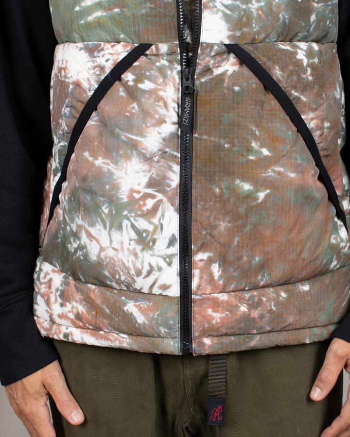 Down Puffer Vest Tie Dye