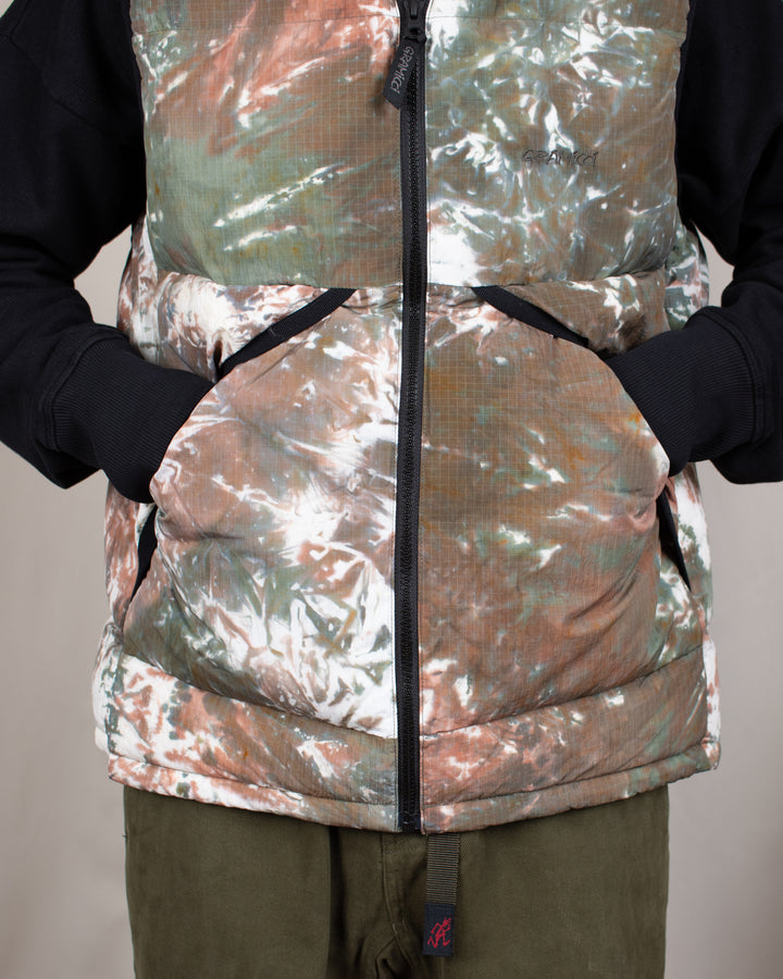 Down Puffer Vest Tie Dye