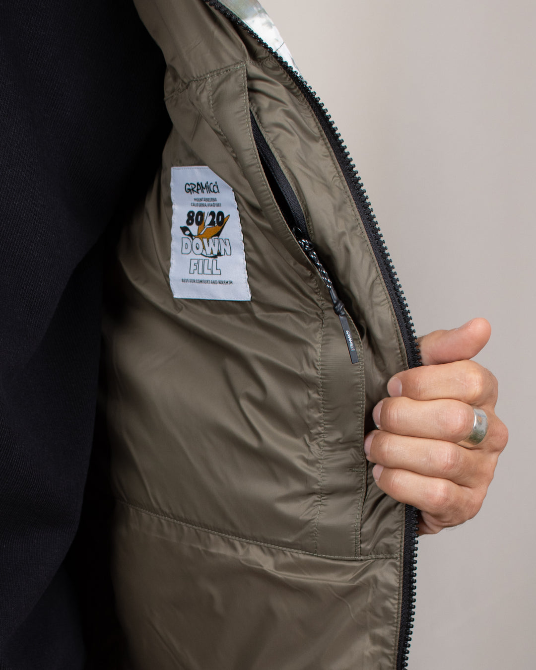 Down Puffer Vest Tie Dye