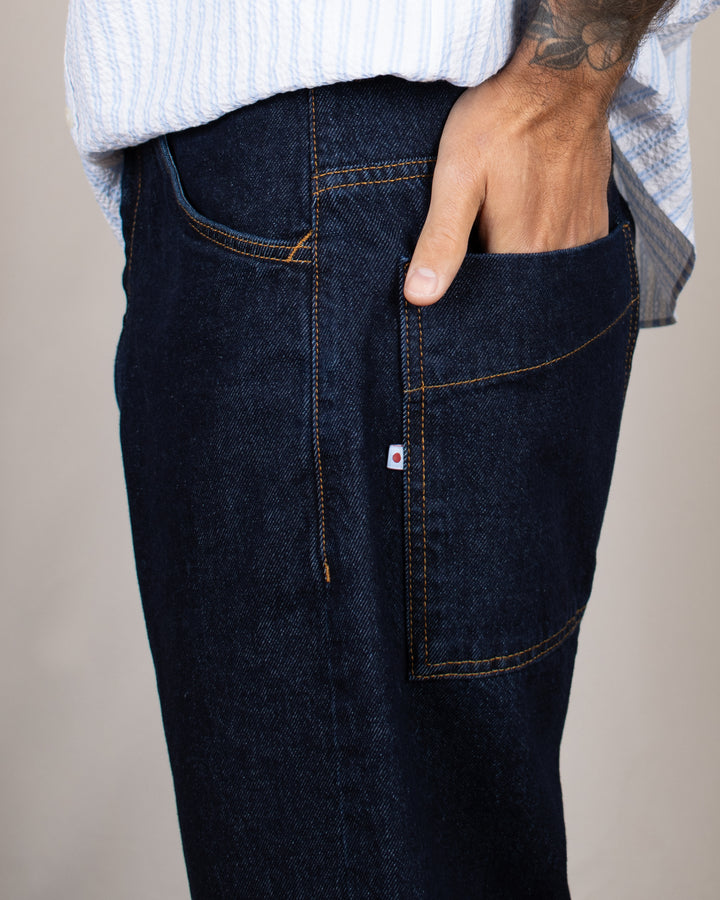 Japan Square Pocket Short Blu Raw