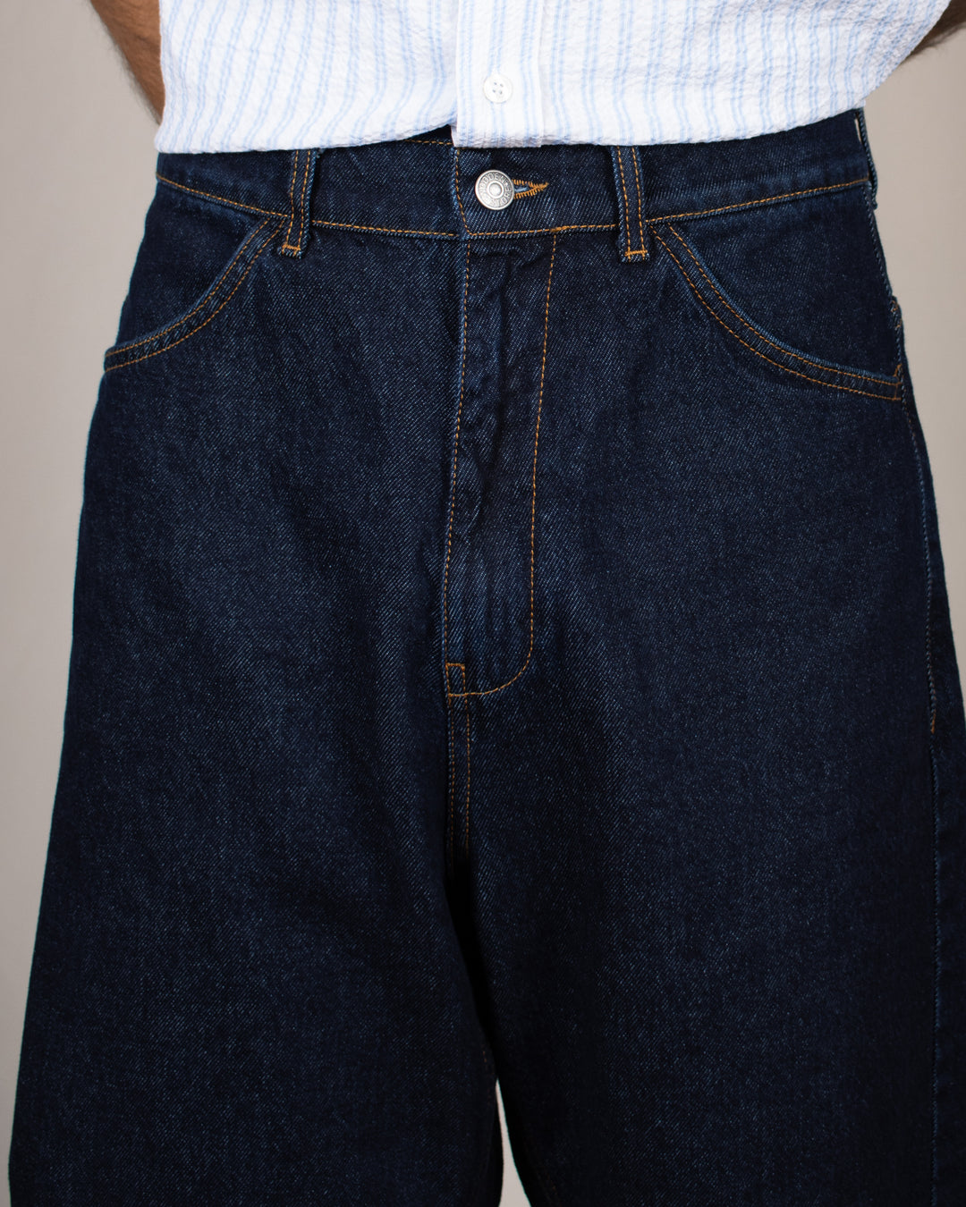 Japan Square Pocket Short Blu Raw