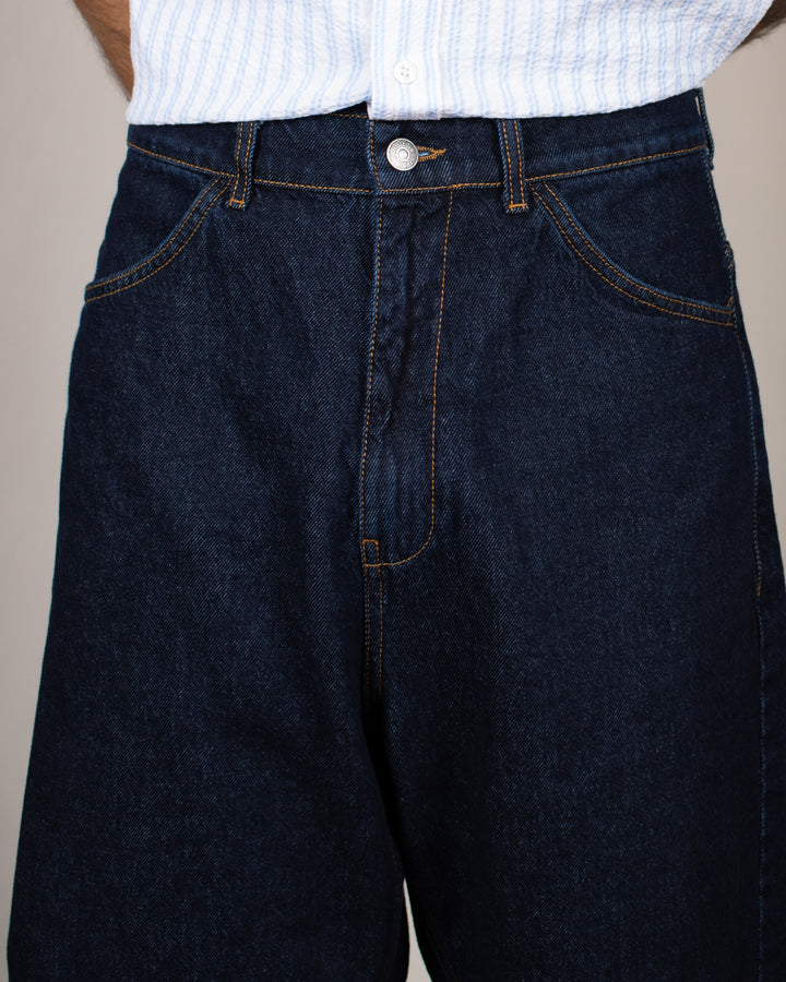 Japan Square Pocket Short Blu Raw