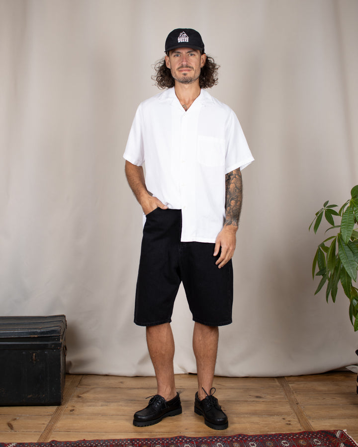 Japan Square Pocket Short Black Raw