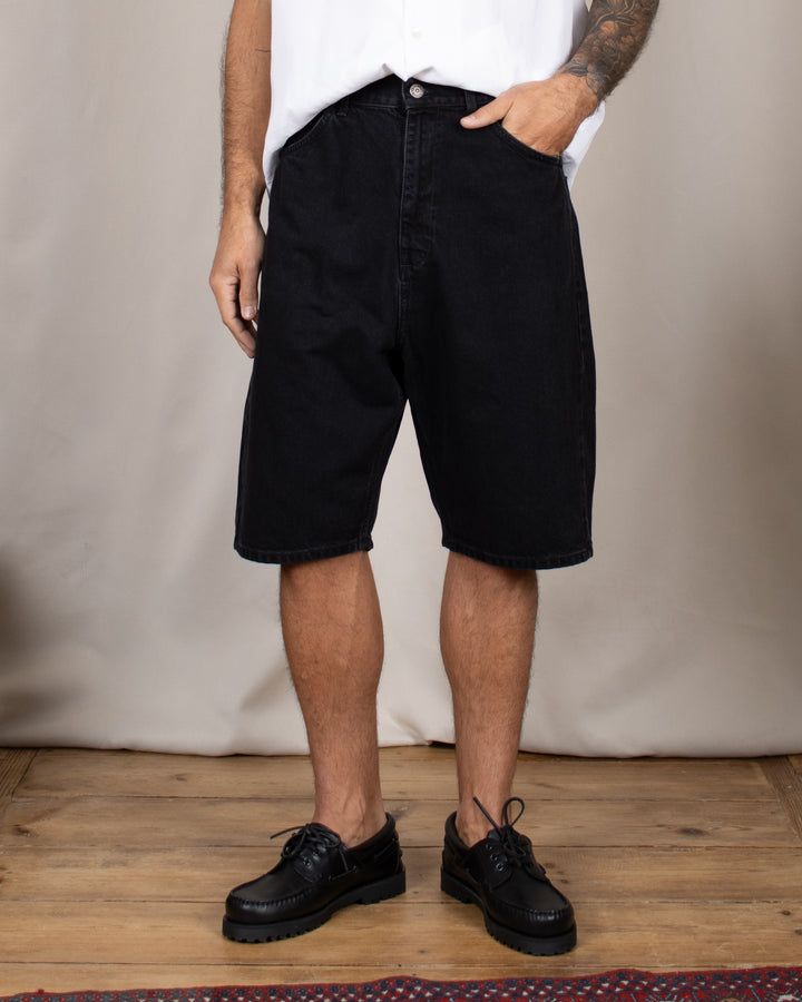 Japan Square Pocket Short Black Raw
