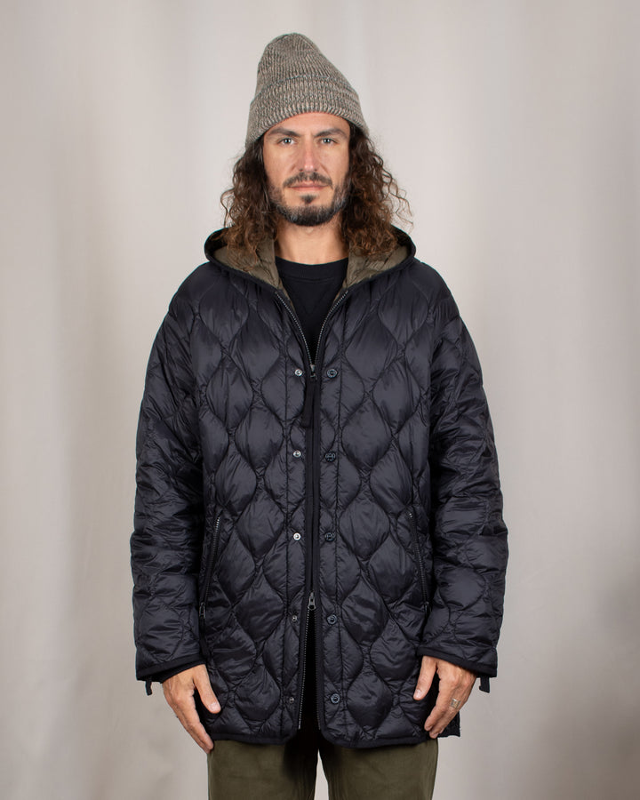 Military M65 Liner W-Zip Hood Down Jacket Black