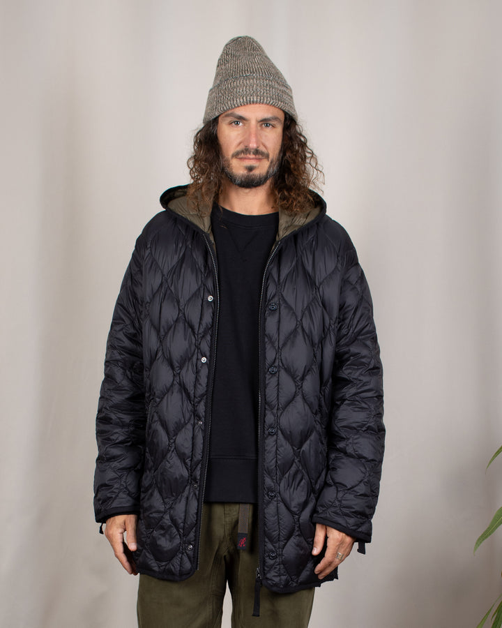 Military M65 Liner W-Zip Hood Down Jacket Black