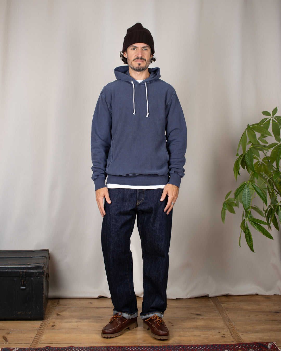 Heavy Pullover Hood Sweat P-Navy