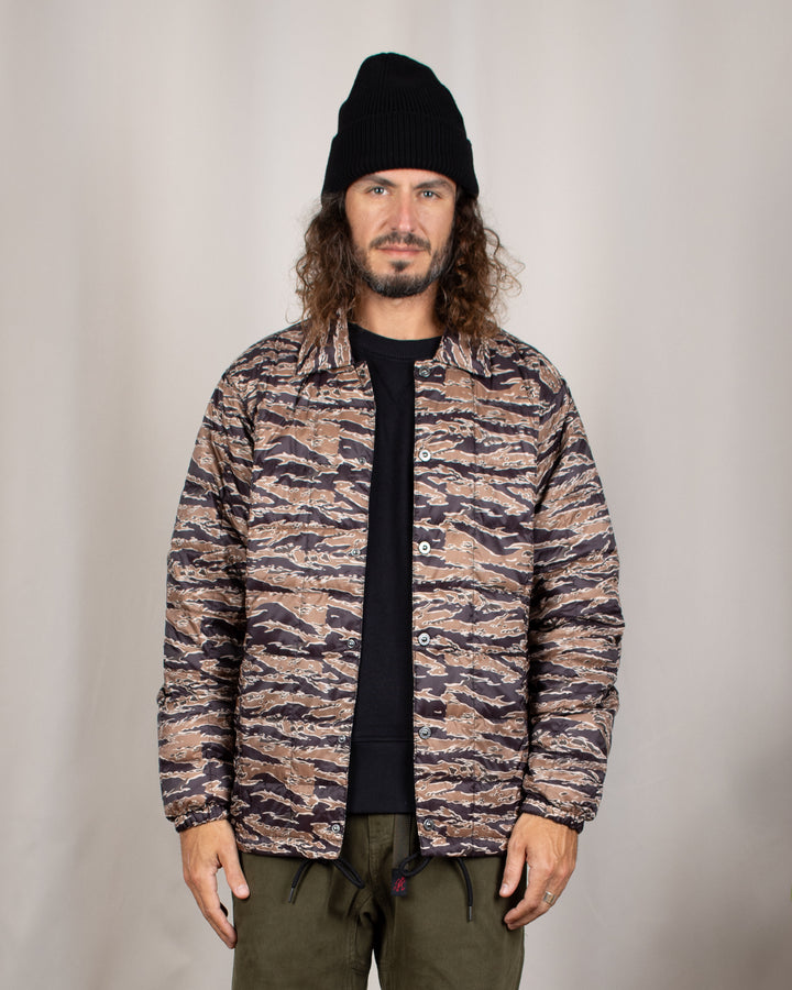 Down Coach Jacket BK-Gold Tiger Camo