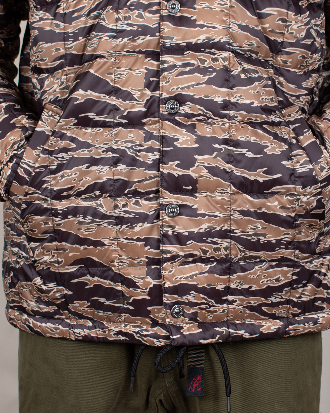 Down Coach Jacket BK-Gold Tiger Camo