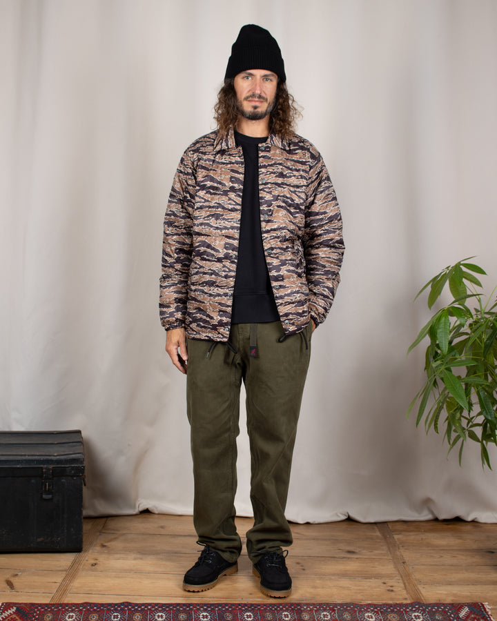Down Coach Jacket BK-Gold Tiger Camo