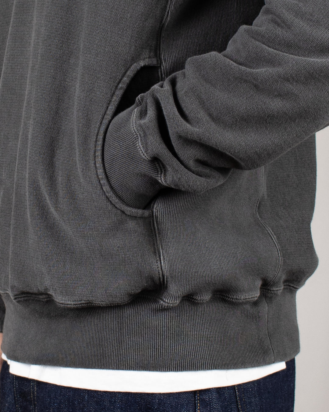 Heavy Pullover Hood Sweat P-Black