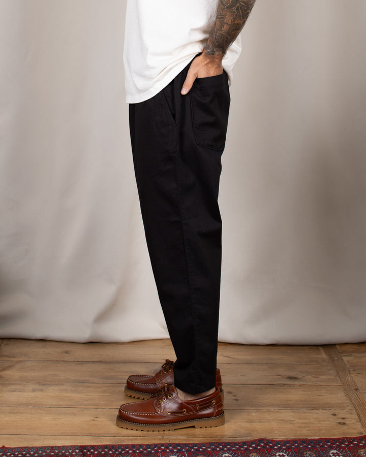 Hi Water Trouser Black Twill