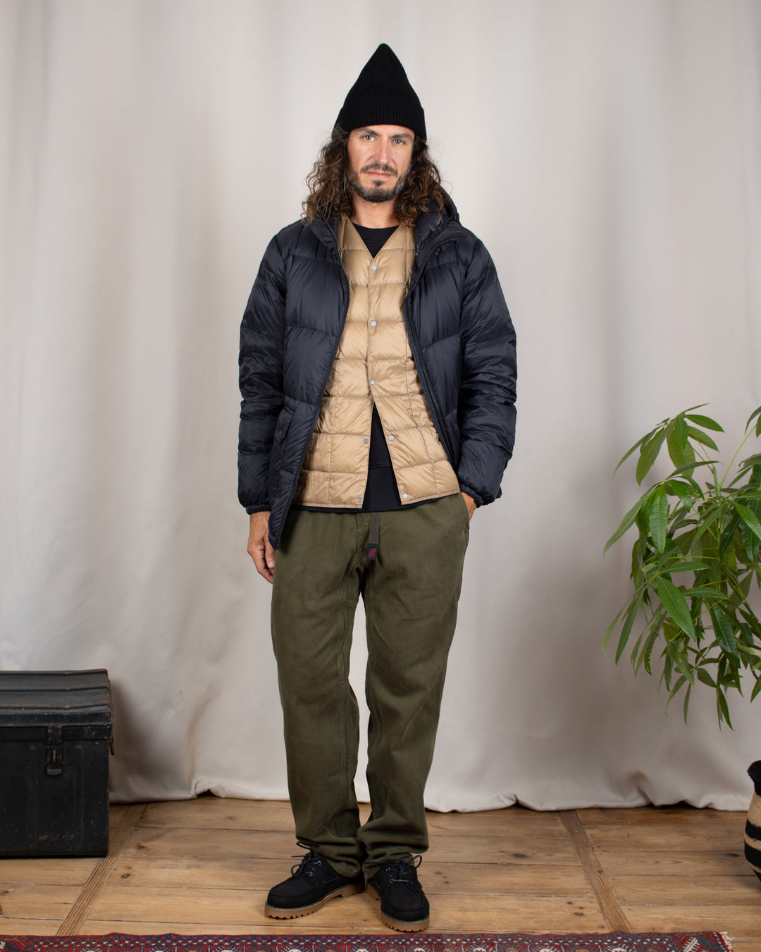 V-Neck Button Down Vest Grayge