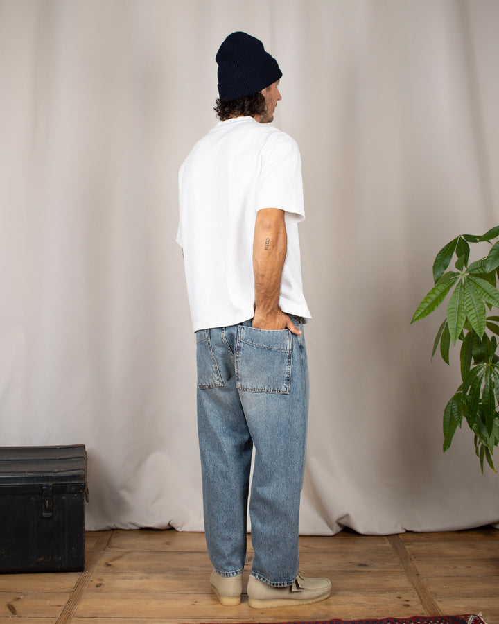 Japan Square Pocket Jeans Marble Ice