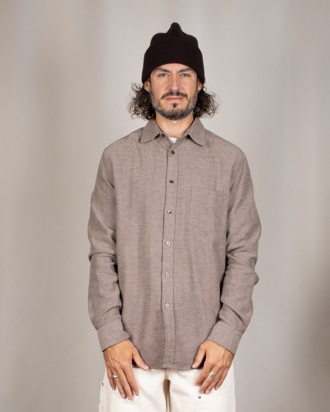 Espiga Flannel Shirt Brown