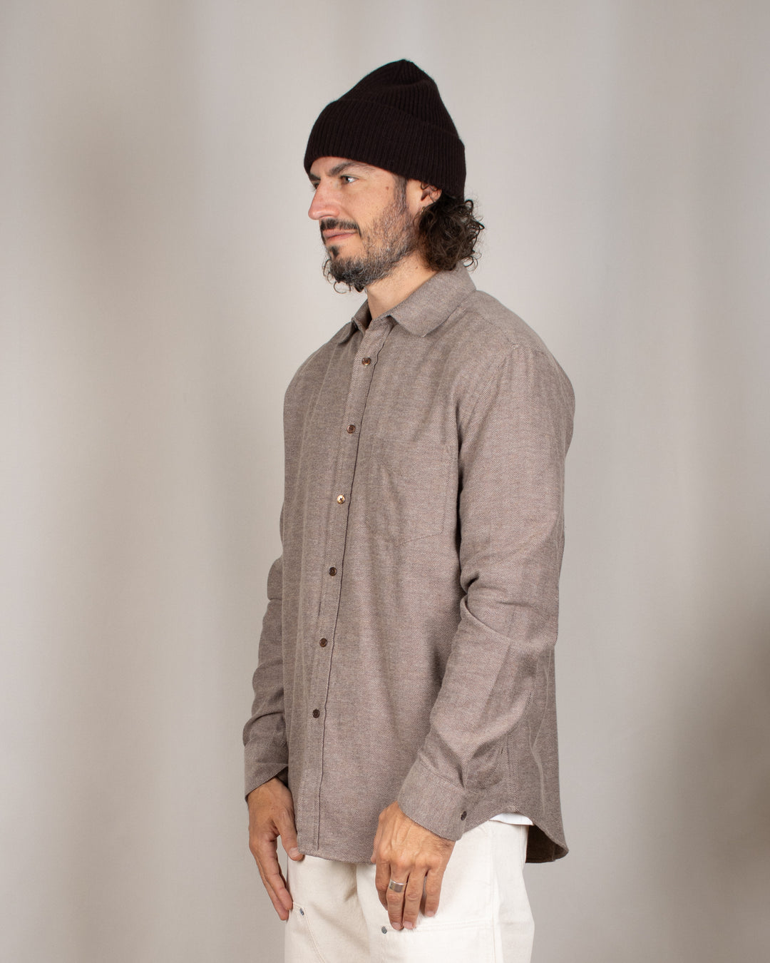 Espiga Flannel Shirt Brown