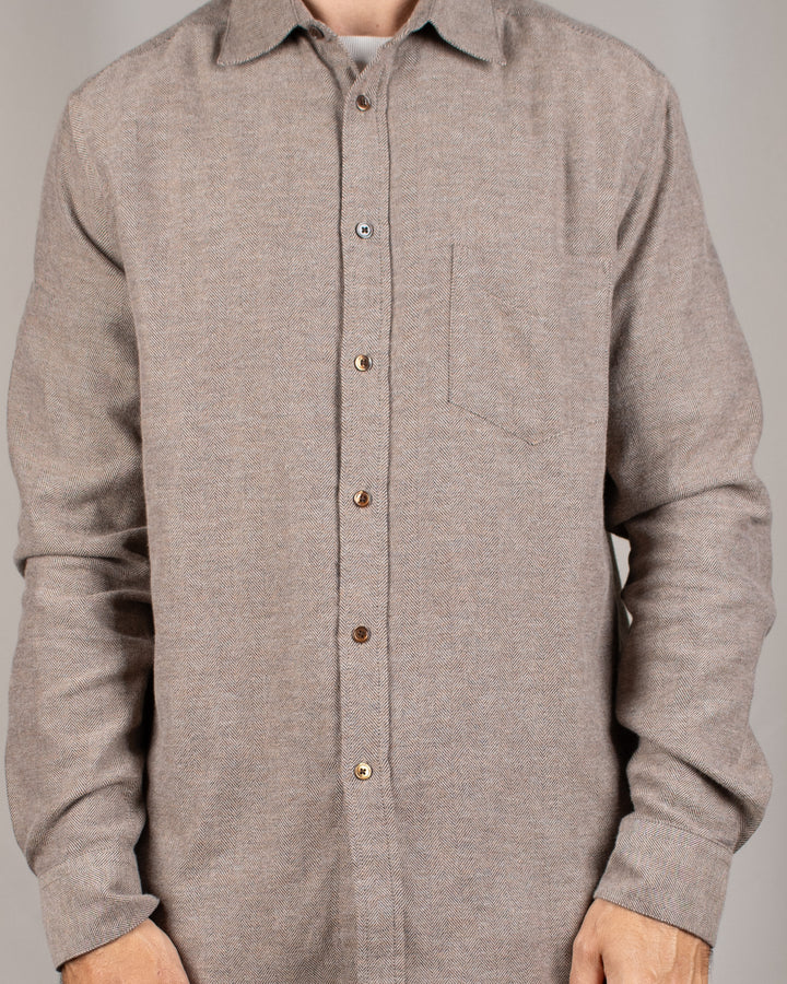 Espiga Flannel Shirt Brown