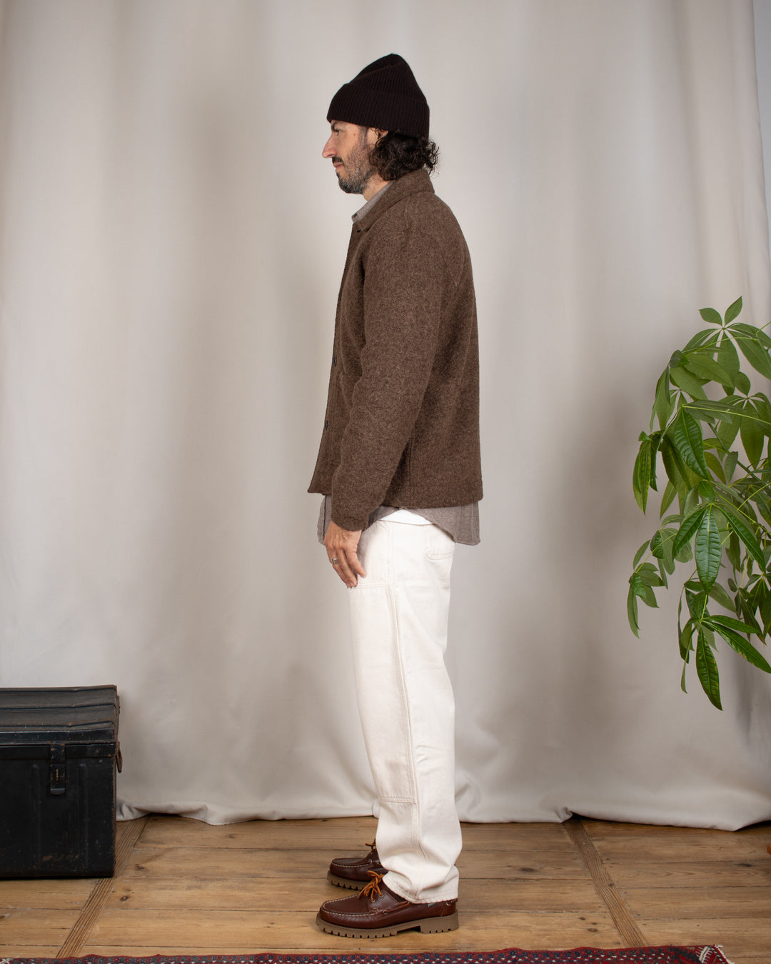 Rams Jacket Wool Fleece Brown Marl