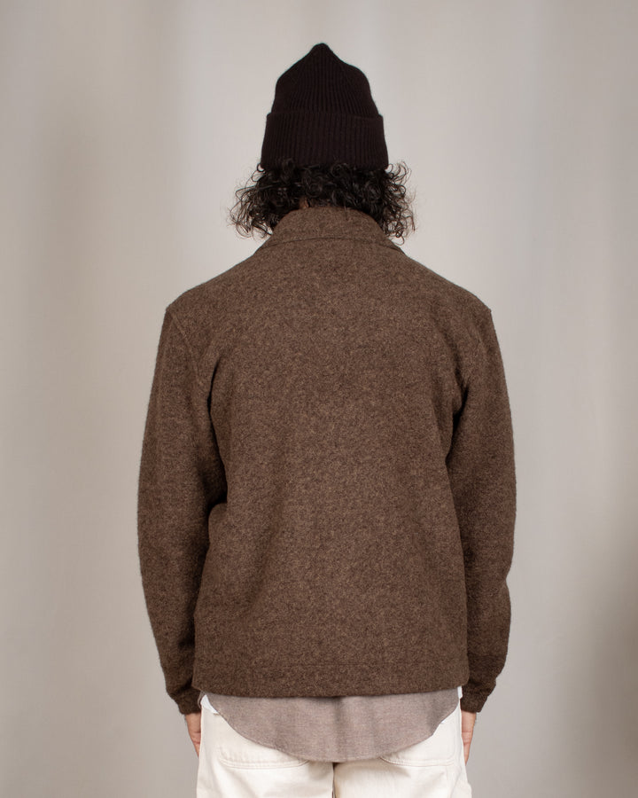 Rams Jacket Wool Fleece Brown Marl