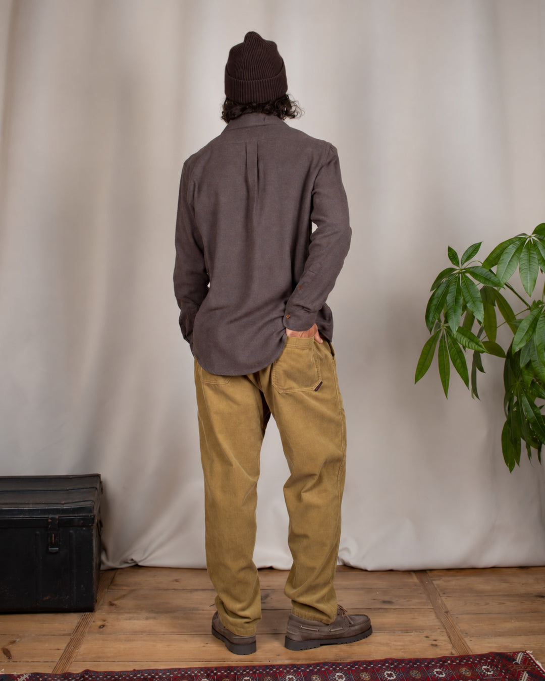 Corduroy Loose Tapered Ridge Pant Tan