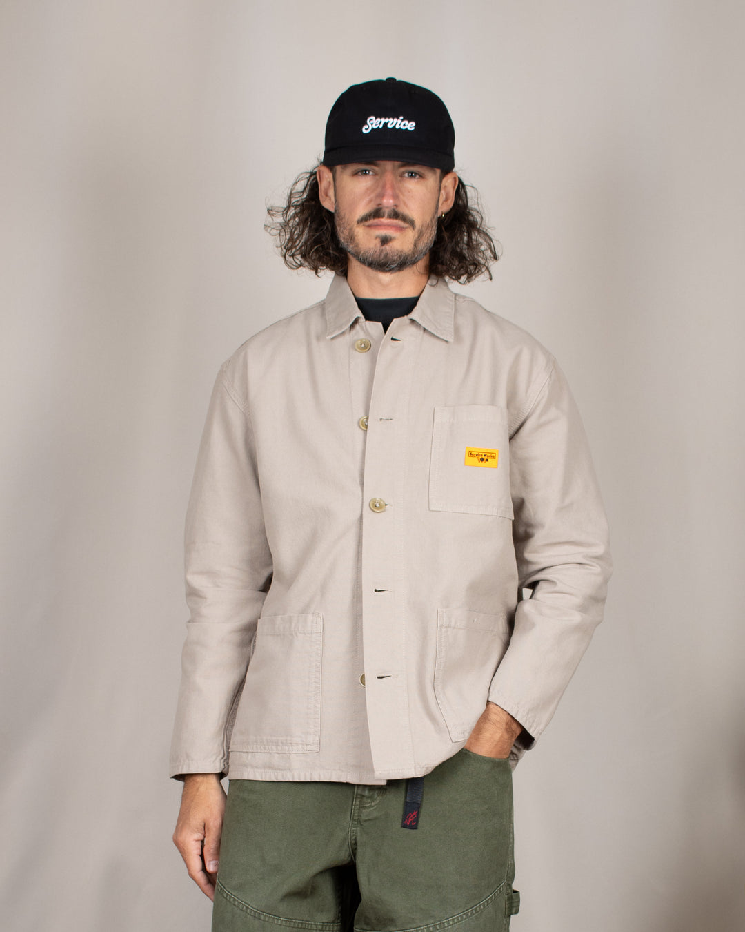 Canvas Chore Shirt Stone