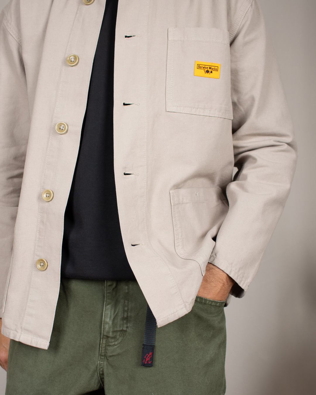 Canvas Chore Shirt Stone