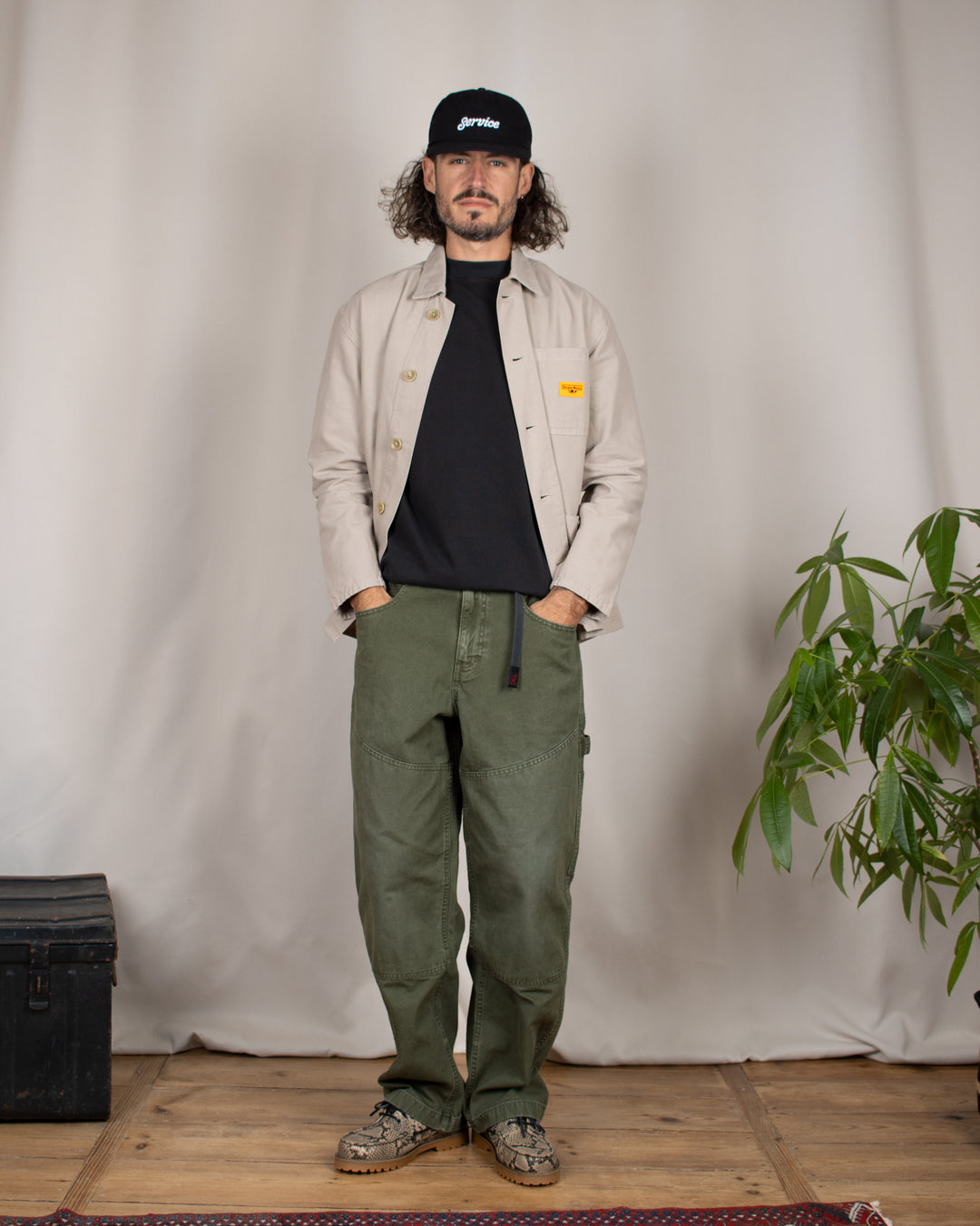 Relaxed Tee Blank Black Washed