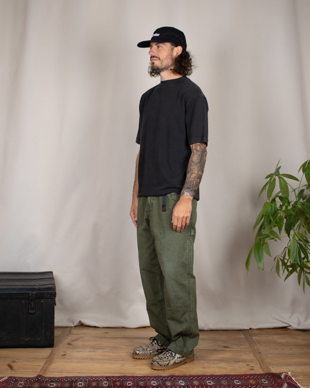 Relaxed Tee Blank Black Washed