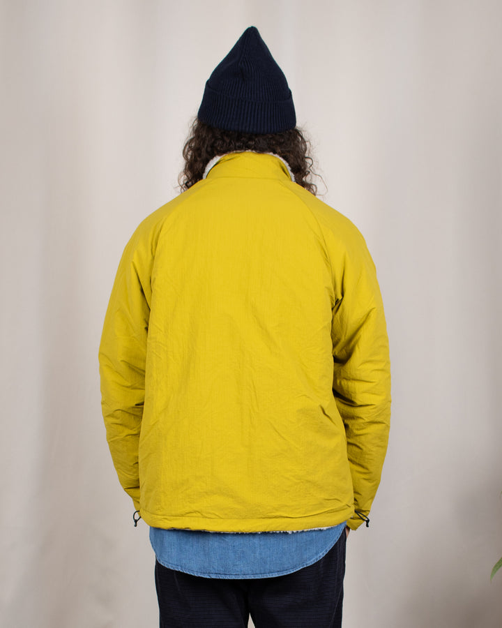 Reversible Sherpa Jacket Natural/Chartreuse