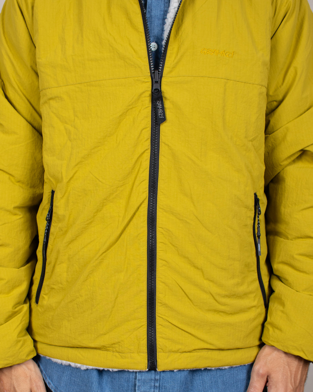 Reversible Sherpa Jacket Natural/Chartreuse