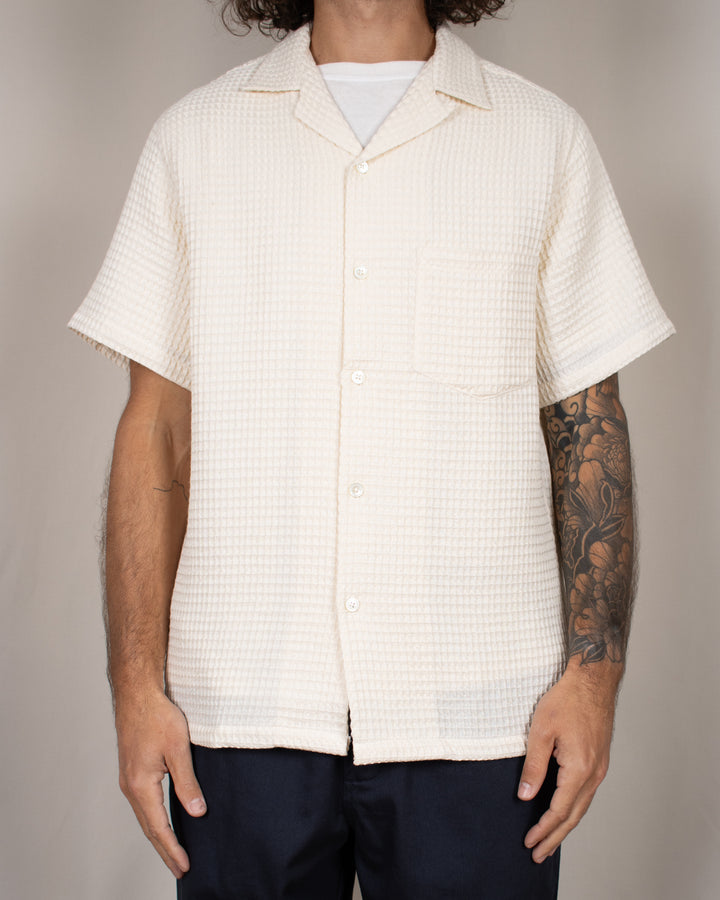 Honey Comb Shirt White
