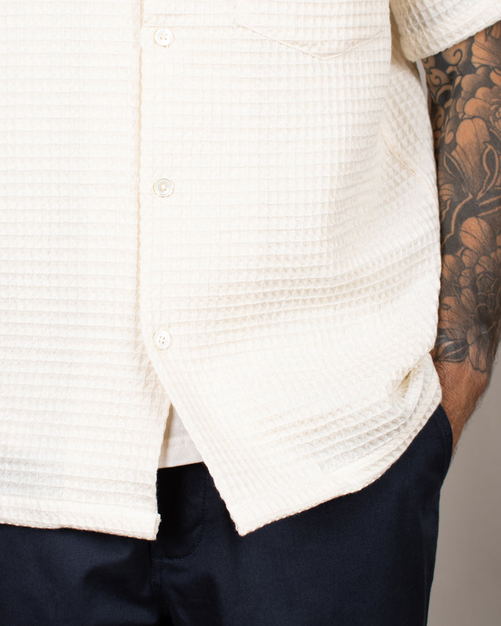 Honey Comb Shirt White