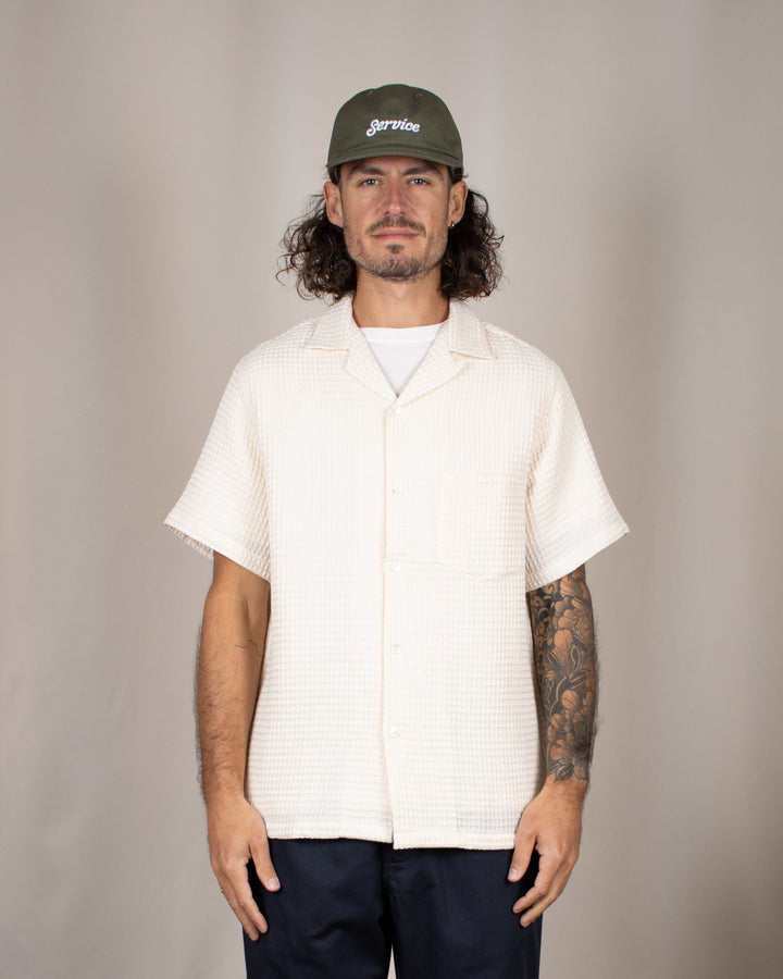 Honey Comb Shirt White
