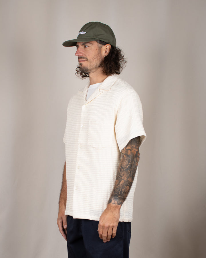 Honey Comb Shirt White