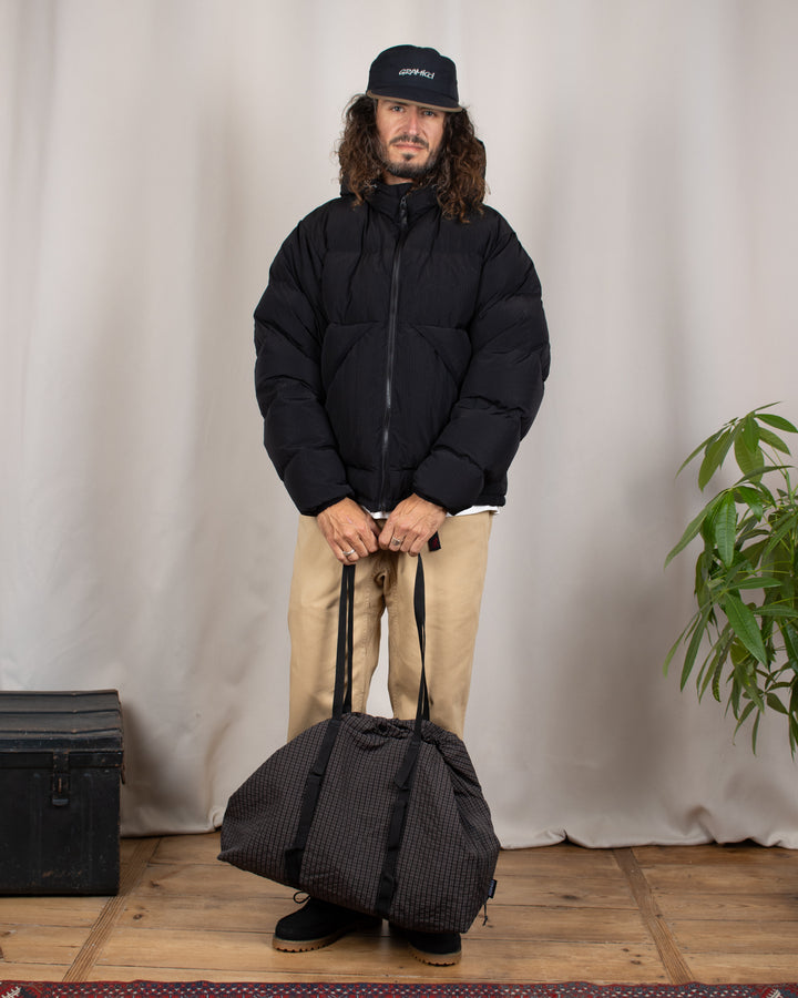 Plaid Climbing Tote Deep Brown