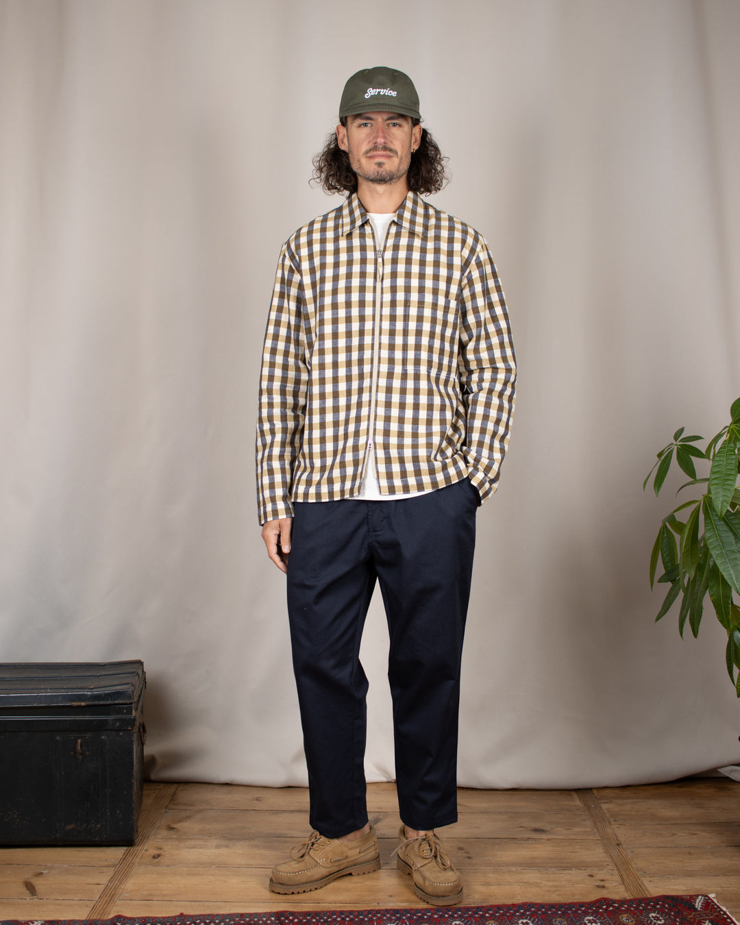 Zip Shirt Aberdeen Lincot Olive