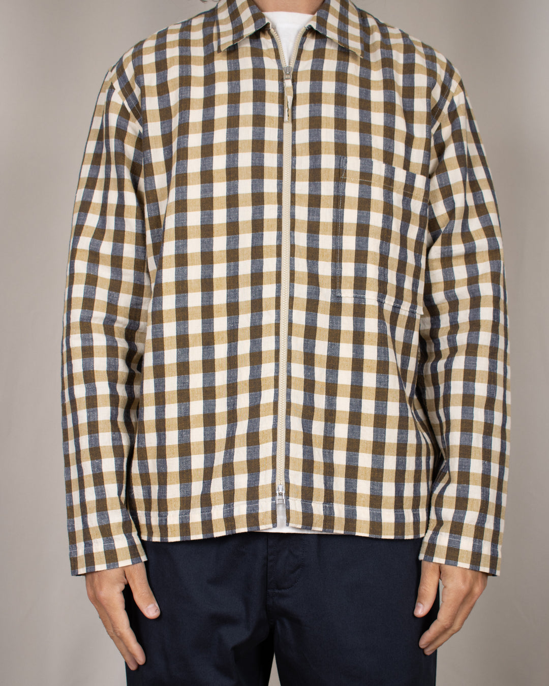 Zip Shirt Aberdeen Lincot Olive