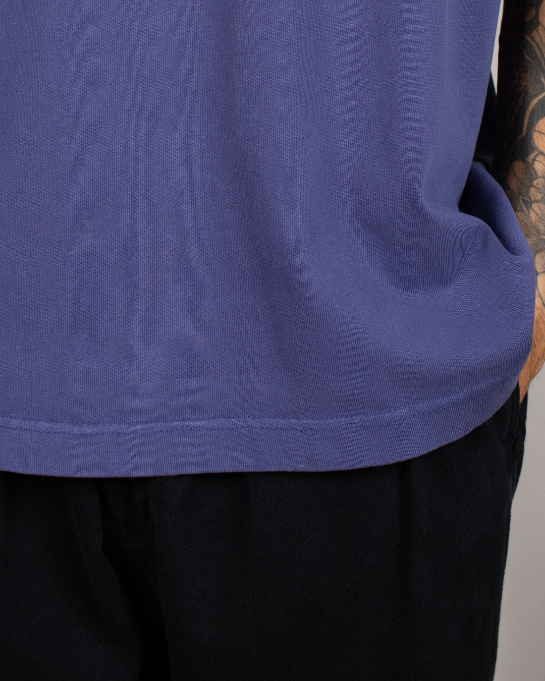 Heavy Oversize Tee Purple Washed