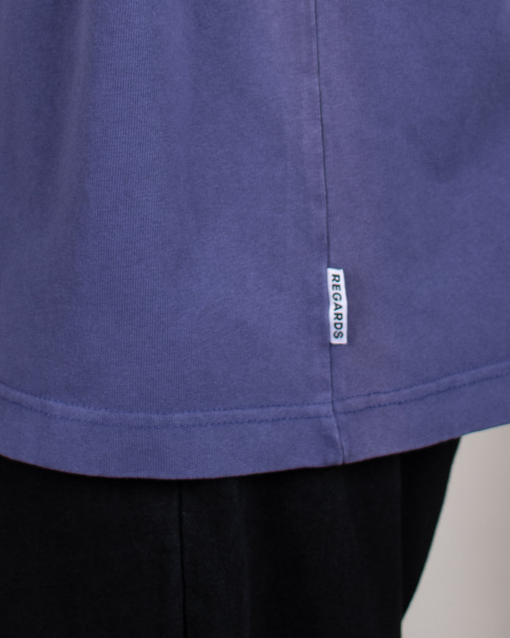 Heavy Oversize Tee Purple Washed