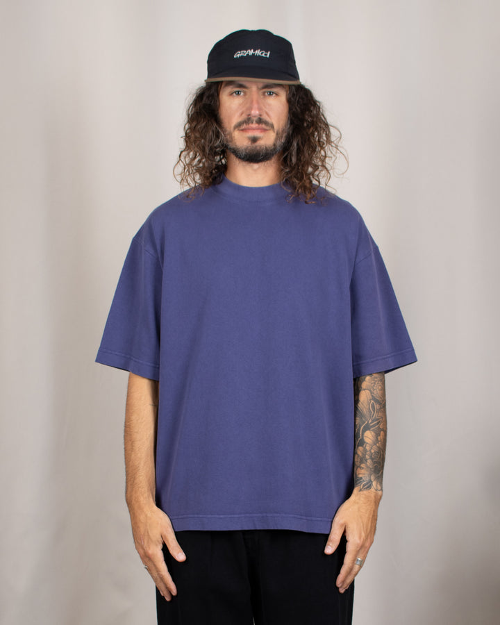 Heavy Oversize Tee Purple Washed