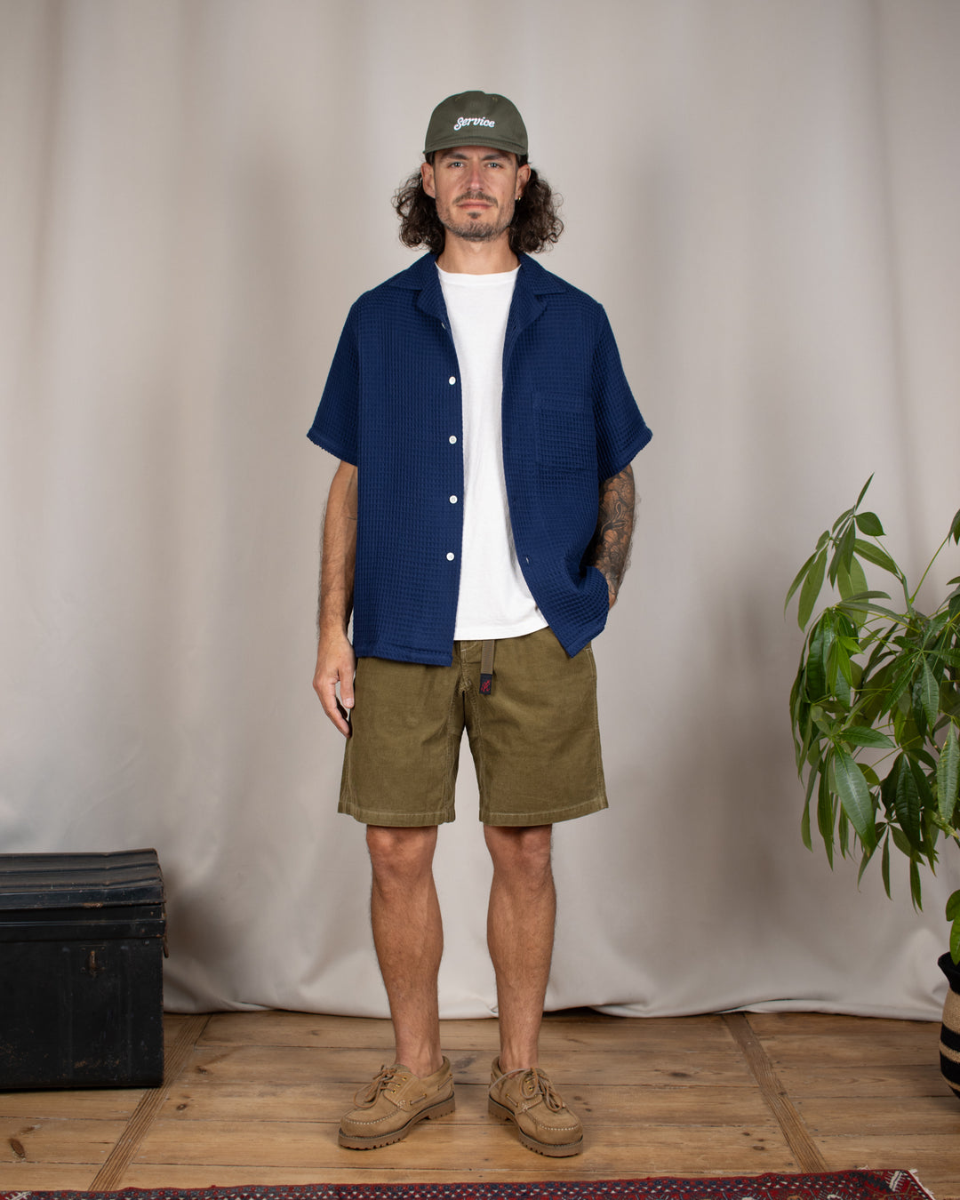 Honey Comb Shirt Blue