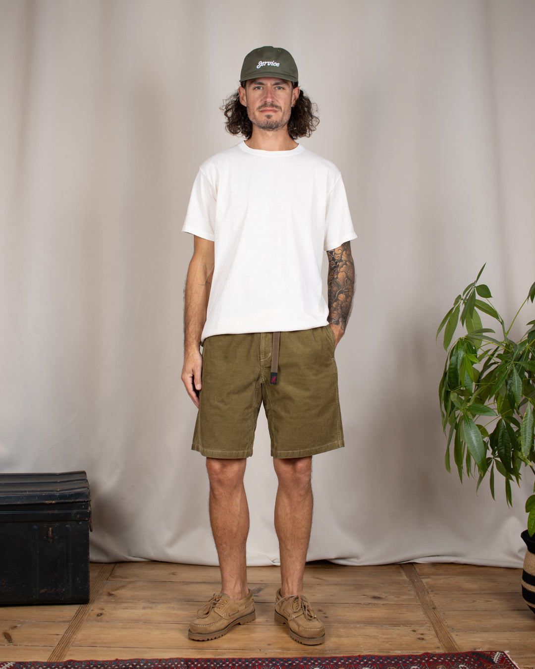 Corduroy G-Short Olive